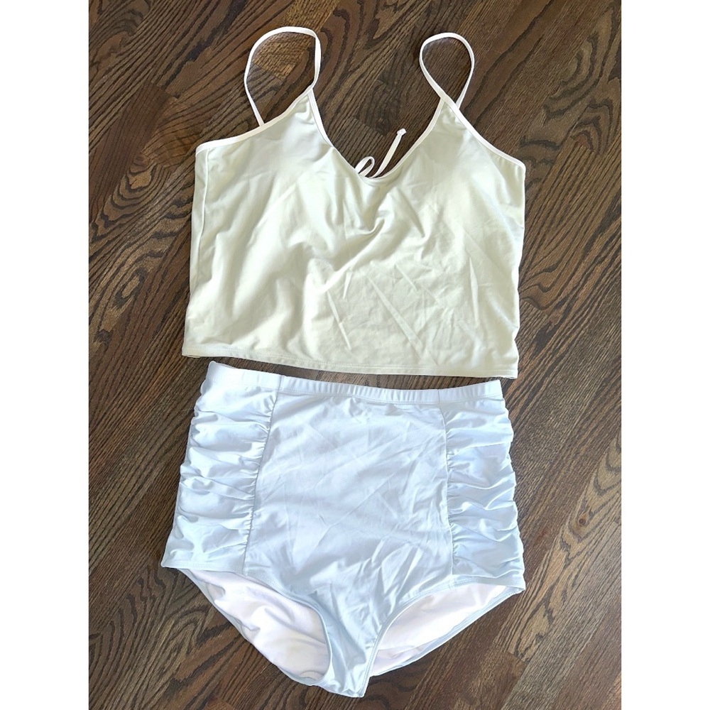 Coral Reef 2 Piece Swim Set in Sage Green & Light Blue size 3XL NWT